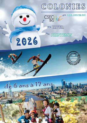 COLONIES HIVER PRINTEMPS 2026