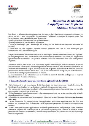 Fiche Biocide LRMH