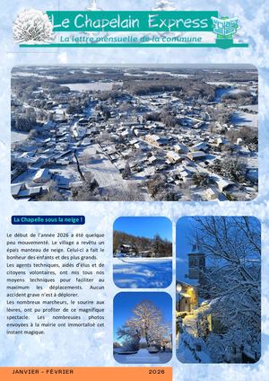 Chapelain Express Janvier Fevrier 2026