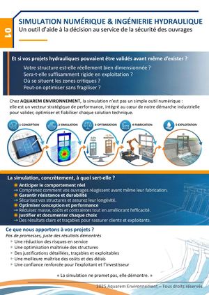 Simulation numérique et ingénierie hydraulique 2025