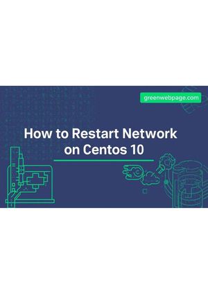 How To Restart Network On Centos 10