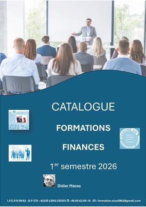 Catalogue Formations Fondamentaux De L'élu Local 1er Semestre 2026