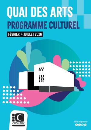 Programme Culturel Quai des arts - Février Aout 2026
