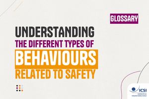 Glossary - different types of behaviours related to safety