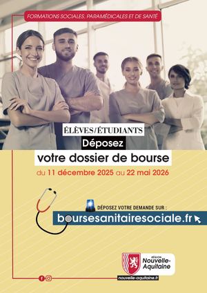 Bourses sanitaires et sociales | Décembre 2025 à mai 2026