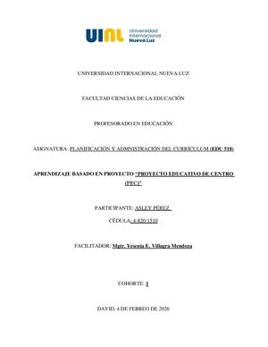 Proyecto educativo