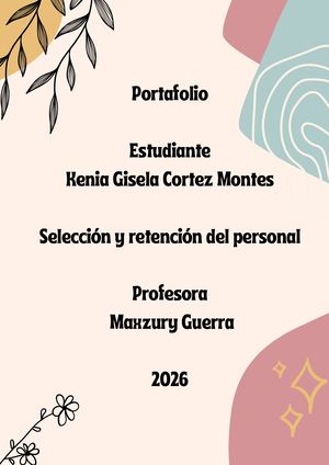 Portafolio Seleccion Y Retencion Del Personal