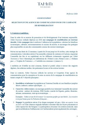 Consultation Campagne De Sensib 2026