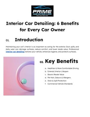 Calaméo - Interior Car Detailing 6 Benefits For Every Car Owner