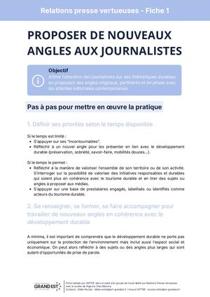 Fiche 1 : Nouveaux Angles - RP Vertueuses
