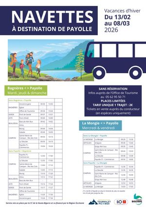 Horaires Navettes Hiver Payolle