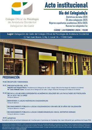 Programa Acto Dia Colegiado A 2026 Cadiz