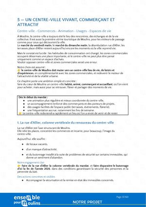 Un Centre Ville Vivant Commerçant