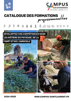 Catalogue Formations Professionnelles - CAMPUS AGRO ENVIRONNEMENTAL DE SAINT LAURENT
