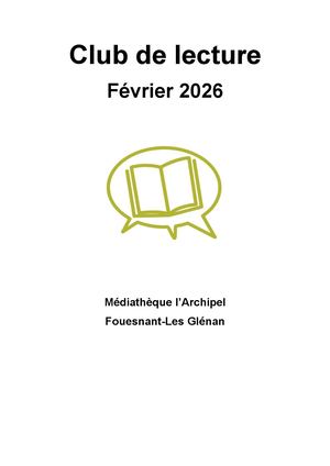 Club de lecture - la sélection de février 2026