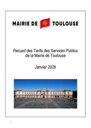 Recueil des tarifs municipaux 2026
