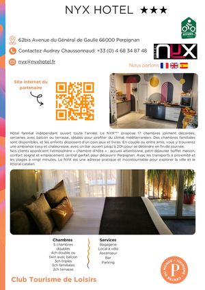 Nyx Hotel - Groupes Loisirs