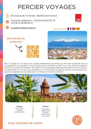 Percier voyages - Club Tourisme de Loisirs