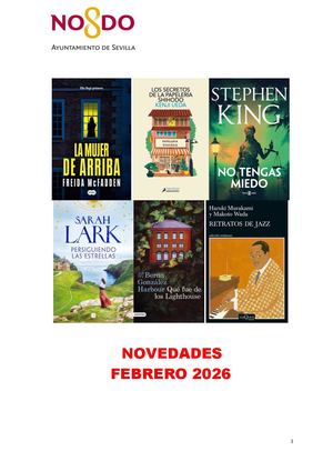 Novedades Narrativa Febrero 2026