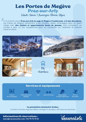 Fiche MICE MEGEVE - LES PORTES DE MEGEVE