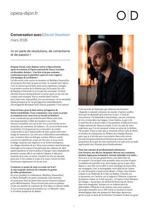 Conversation Avec | David Geselson