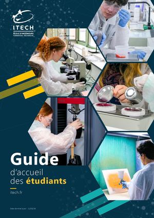 Guide d'accueil des étudiants - ITECH Lyon