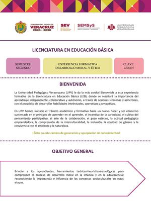 Desarrollo Moral Y éTico 2026
