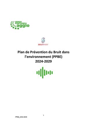 Plan de prévention du bruit dans l'environnement (PPBE) de l'Agglomération de Cergy-Pontoise
