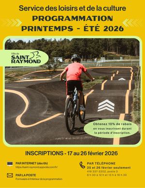 Programmation printemps-été 2026 - Service des loisirs et de la culture