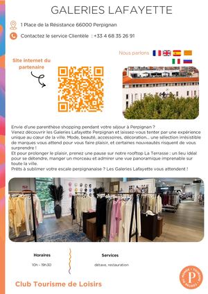 Galeries Lafayette 2026 Fiche Pro