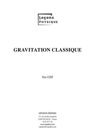 Extrait 2258 Gravitation classique