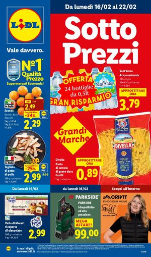 LIDL Offerte Valide Dal 16 02 Al 22 02 Volantino Settimanale 01