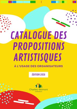 Catalogue Des Propositions Artistiques 2026