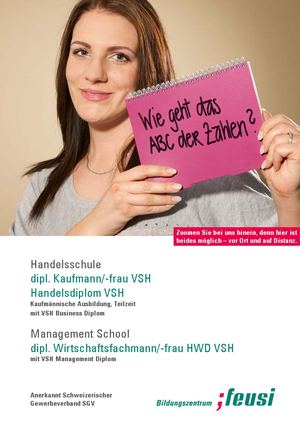 Handelsschule Weiterbildung Bern: dipl. Kaufmann/Kauffrau VSH, Handelsdiplom VSH / dipl. Wirtschaftsfachmann/Wirtschaftsfachfrau HWD VSH