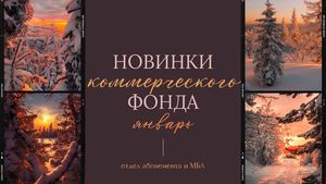 Новинки коммерческого фонда. Январь