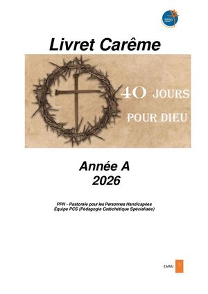 Livret de Carême - Année A - 2026