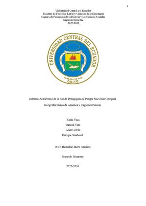 Informe Geografía