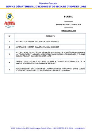 Bureau Conseil Administration du 12 Février