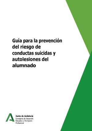 Guía Prevención ante Conductas Suicidas o Autolesiones