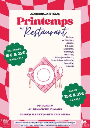 Printemps Au Restaurant 2026 - Hendaye Tourisme