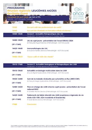 Programme Réunion Régionale New Version La Ouest 2026