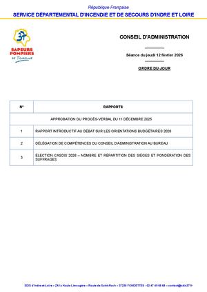 Conseil Administration Du 12 Février