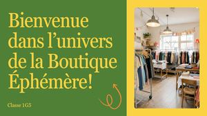 Présentation de la boutique éphémère