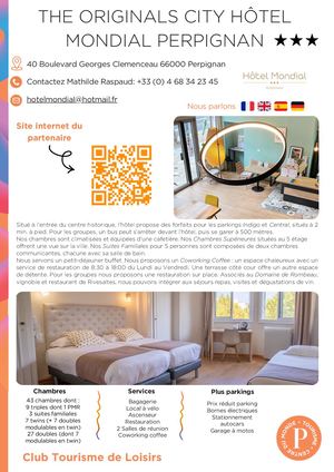 Hôtel Mondial - Groupes Loisirs