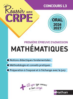 CRPE - Maths - Oral L3