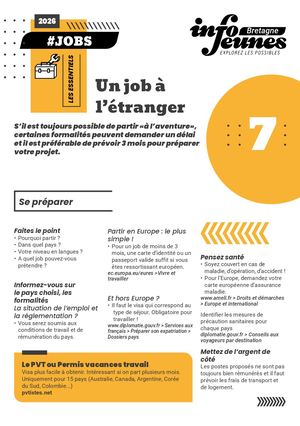 #JOBS : Un job à l'étranger