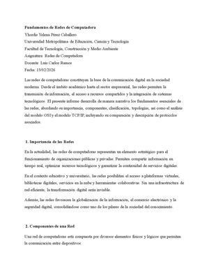 Fundamentos De Redes De Computadora