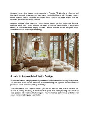 Calaméo - Transform Your Space with a Holistic Interior Decorator in ...