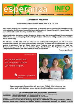 ESPERANZA-INFO Nr. 1/11