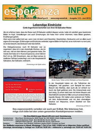ESPERANZA-INFO Nr. 1/12